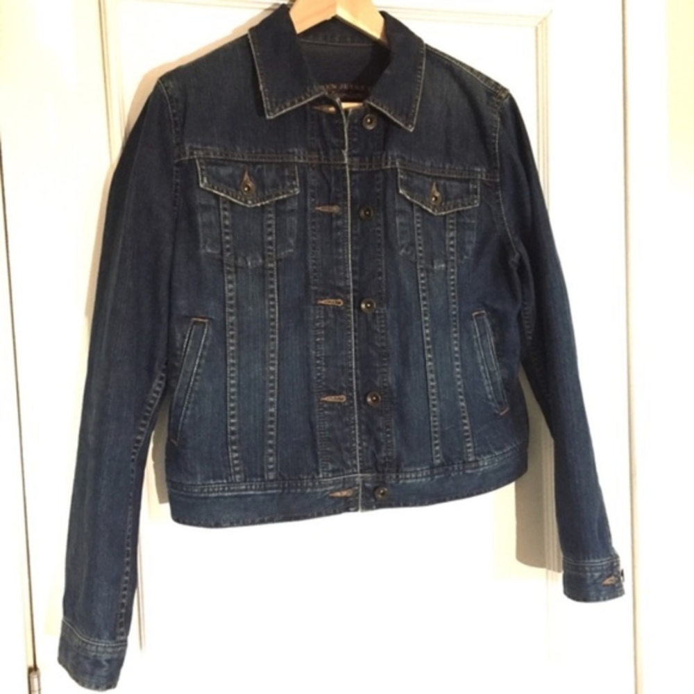 Ralph Lauren‎ Premium denim cropped jean jacket size small